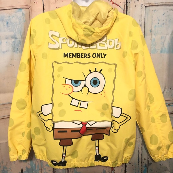 Nickelodeon Sponge Bob Windbreaker Members Only - Picture 3 of 7